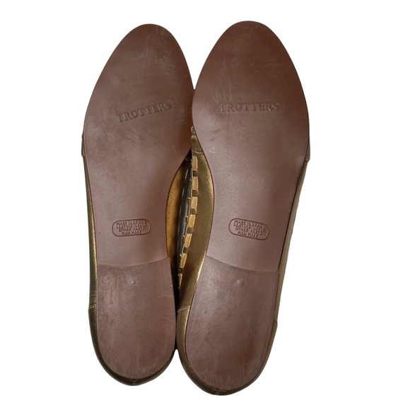 Trotters Shoes | Trotters Avanti Flats Golden Size 7 1/2 N - Picture 7 of 7